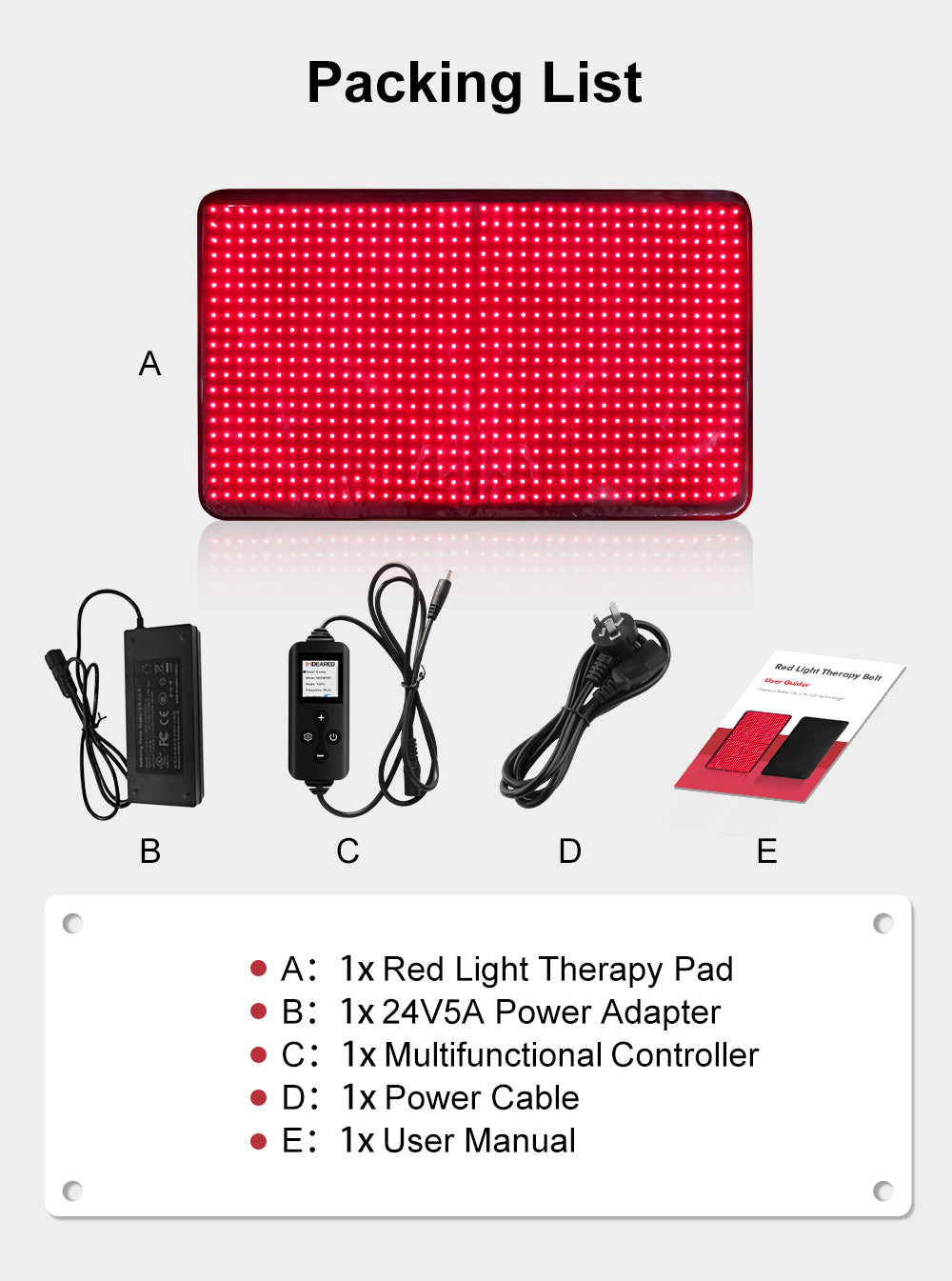 red light therapy mat