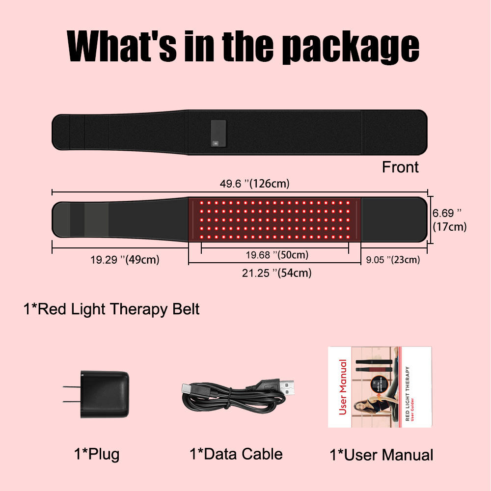 Red light therapy belt