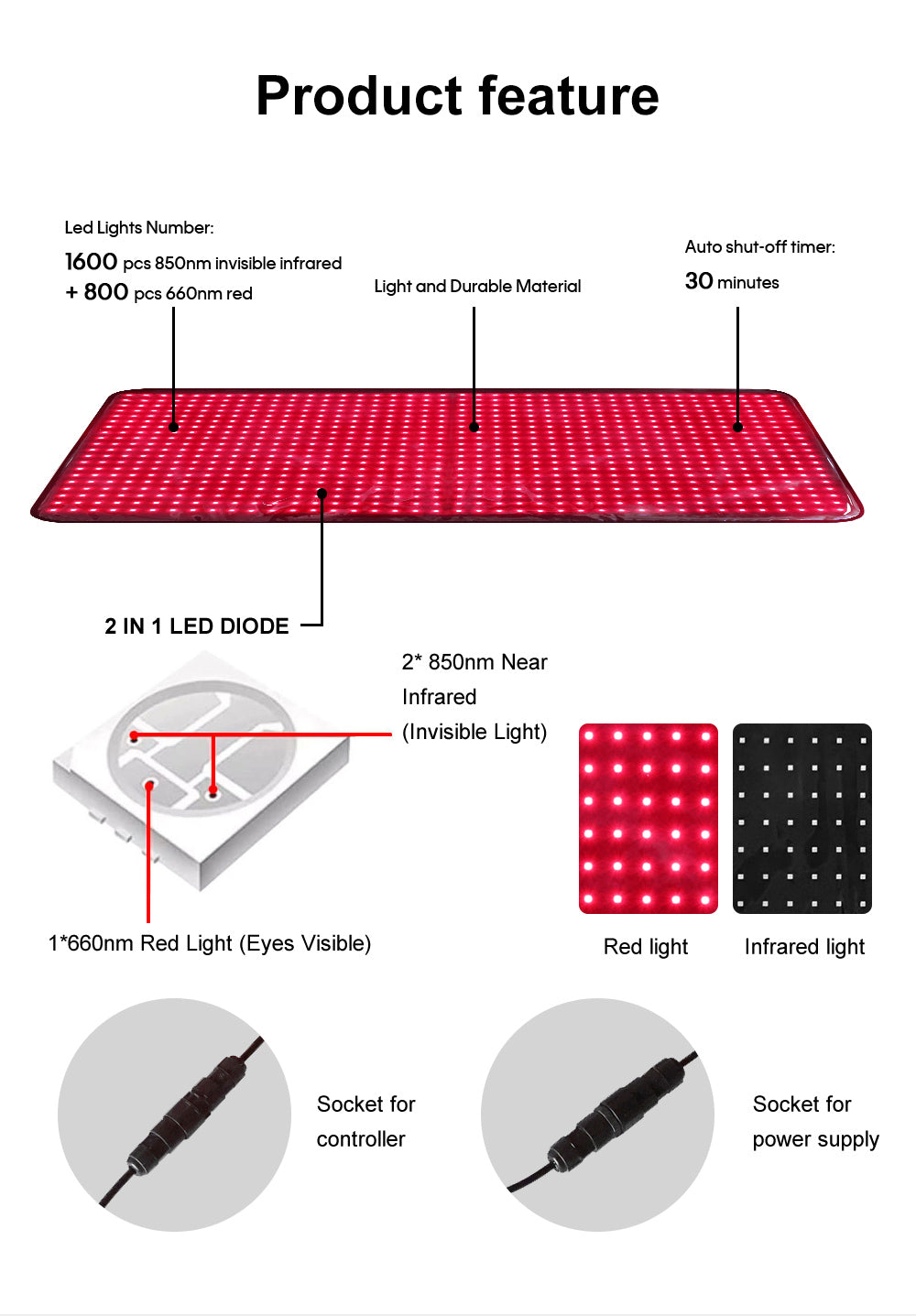 red light therapy mat